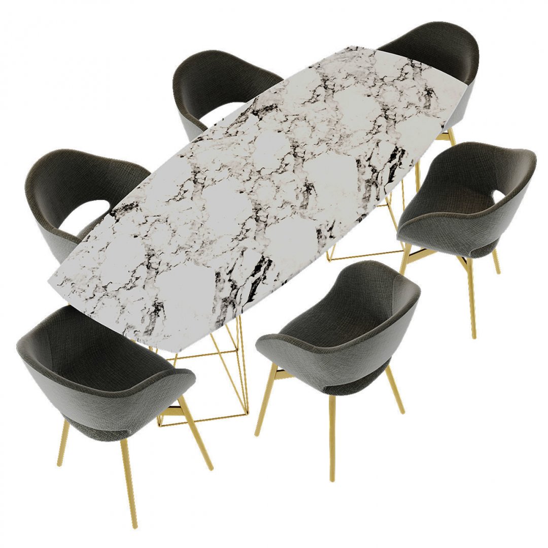 Table à Manger en Granit Poliform