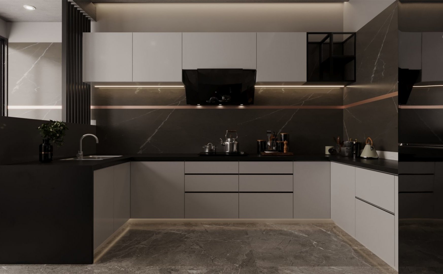 Cuisine en Granit Space
