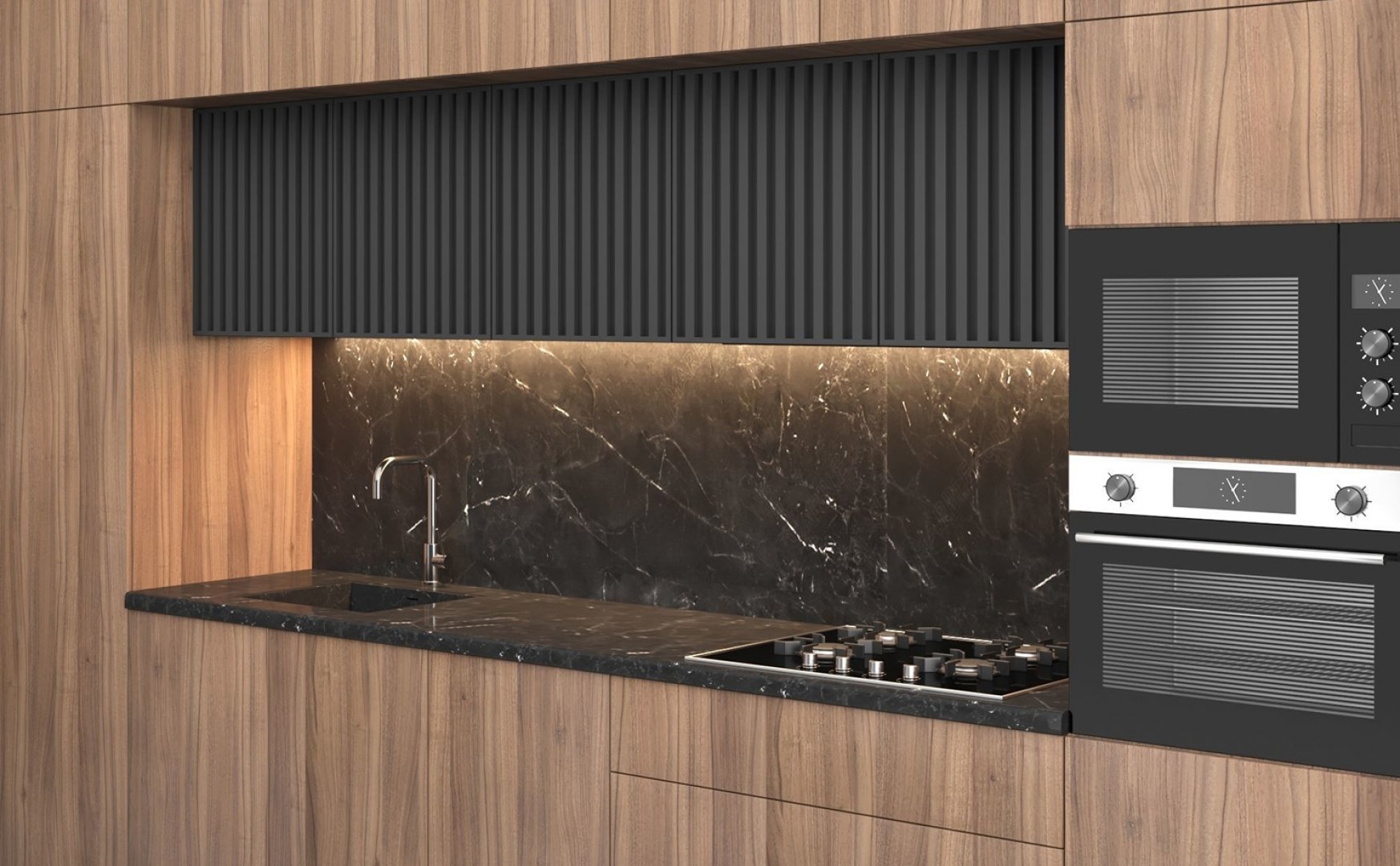 Comptoir de Cuisine en Granit Noir